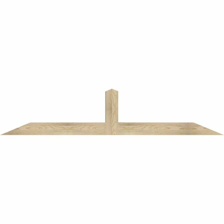 Ekena Millwork Portland Rough Sawn Timber Gable Bracket, Douglas Fir, 72"W x 15"H x 4"D x 4"F, 5/12 Pitch GBW072X15X0404POR00RDF